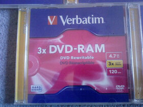 Verbatim 43449 DVD-RAM médium 4.7 GB, 3x - 5ks - 1