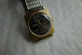 Zajímavé funkční, pozlacené, pánské hodinky Zarja-21jewels - 1