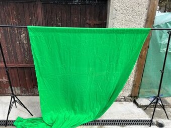 Sada stojanu s green screenem pro focení a stativ na mobil