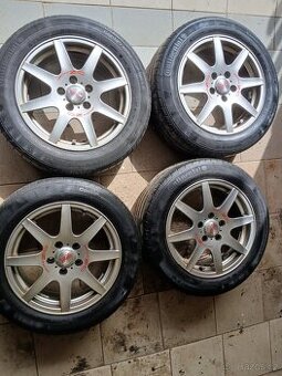 Prodám disky r16 112x5 s pneu 195/60 r16 - 1