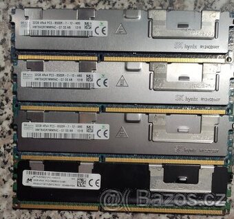 4x 32GB DDR3 RDIMM ECC registrované 1333 a 1066 Mhz - 1