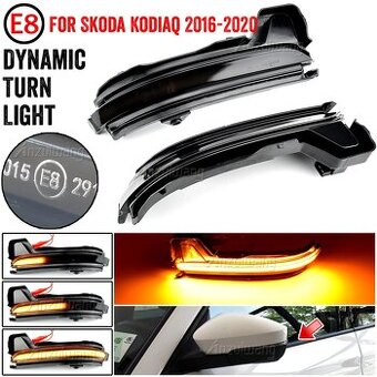 Dynamické blinkry Škoda Karoq, Kodiaq 2016-2020