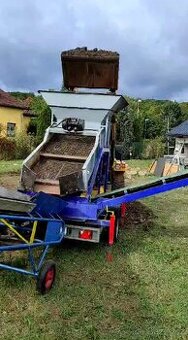 Vibrační třídič zeminy