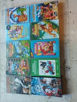 VHS videokazety orig.pohadky a filmy