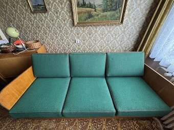 Retro rozkládací gauč (60. - 70. léta) v Bruselském stylu