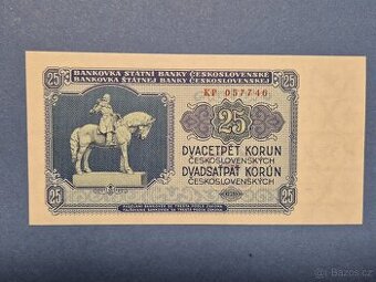 Bankovka 25 Korun 1953 UNC
