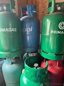 plynová láhev 2kg, 10kg, 33kg