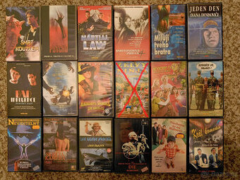 150 Kč/kus - VHS videokazety originální český dabing
