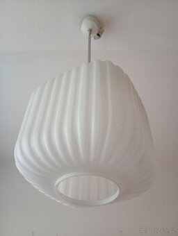 RETRO lustr 4ks,opálové sklo,cca 1970-80