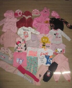 Dívčí velký balík oblečení, 68/74/80/86/92, bunda, zatepleté