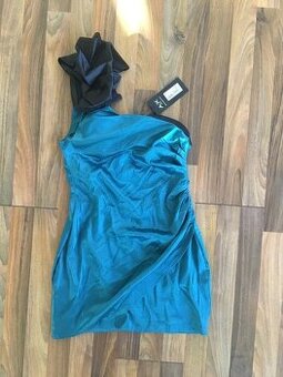 Petrolejové šaty Nové, vel S-L?, AX Paris