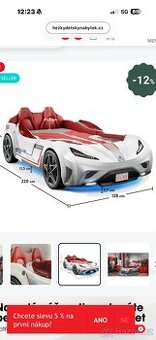 Prodám dětskou postel auto