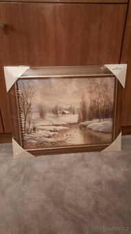 obraz zimní krajina 2