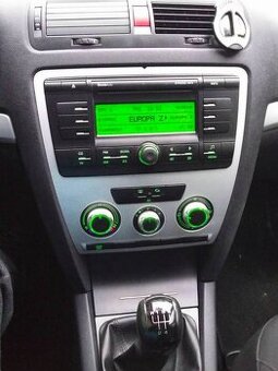 CHROMOVE PODSVICENE OVLADACE VENTILACE KLIMY