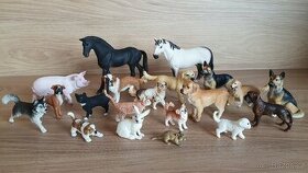 Schleich figurky zvířátek z farmy a koně