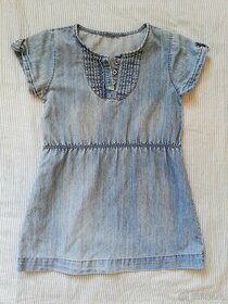Dívčí letní šaty modré džínové, zn. Red&Blue - 7/8 let - 1