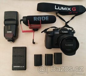 PA-LUMIX GH5+ 12-60MM + mikrofon Rode + canon speedlite