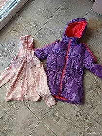 Dívčí zimní kabátek a mikina vel.140