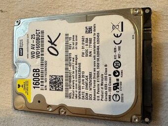 Disky 2,5" 320GB 250GB 160GB