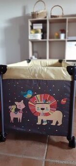 Cestovní postýlka pro dítě zn PETIT@MARS - Koot - Lion Grey