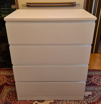 Komoda Ikea Malm, bílá, 4 šuplíky