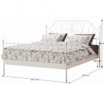 Kovová postel IKEA