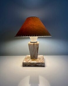 Starožitná stolní lampa Kámen závod G - 1, mramor