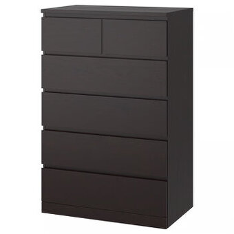 Komoda Ikea Malm se 6 zásuvkami