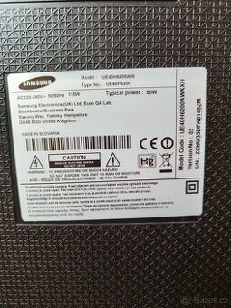 Prodám kvalitní SMART LED televizi Samsung UE40H6200