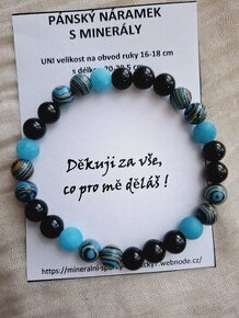 Pánský minerální naramek