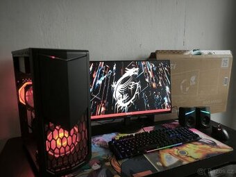 KOMPLET HERNÍ PC SESTAVA I7 7700 RX 580 8GB WIN 11 - 1