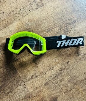 Dětské motokrosové brýle THOR COMBAT fluo zeleno/černé MTB
