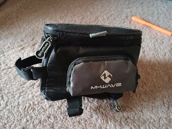 Brašna na rám kola horní a lankový kódovaný zámek,rukavice