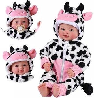 Realistická Reborn panenka kravička