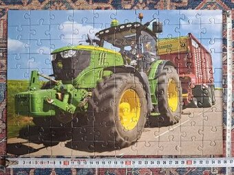 Puzzle traktor s vlekem John Deere