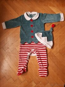 Vánoční obleček značky M&S, 9-12 měsíců