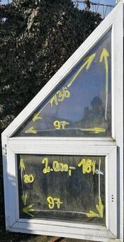 trojúhelníková okna použitá