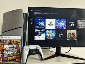 PS5 Slim s mechanikou + herní monitor Acer Nitro