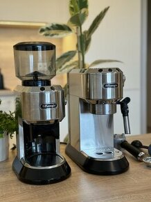 Delonghi DEDICA pákový kávovar a mlýnek