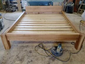 Nová dubová postel manželská dvoulůžko