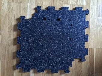 Gumová podlaha, 50x50 cm, výška 16 mm, 2 ks