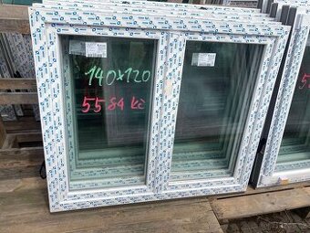 Prodám plastové okno 140x120 dvoukřídlé