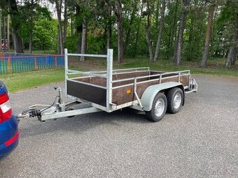Bržděný přívěs Solide 2000 kg, 126x300 cm, nová podlaha