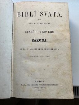 bibli svatá vydaná 1887 - 1