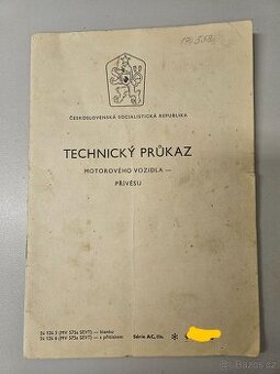 Technický průkaz Jawa 350 typ 360 r.v.1969
