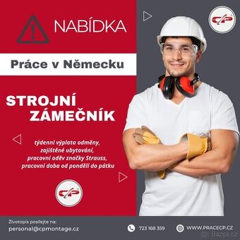 Práce v Německu s týdenní výplatou - zámečník