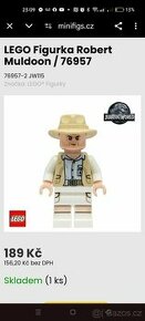 Lego figurka Jurský Svět - Robert Muldon- nová