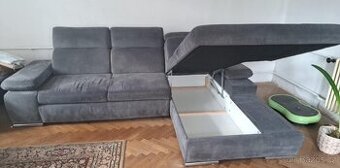 Rozkládací sedací úložná velká sedačka