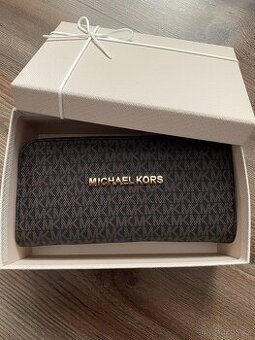 Hnědá peněženka Michael Kors - 1