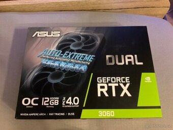 Prodám grafickou kartu rtx 3060 v záruce na 3 roky